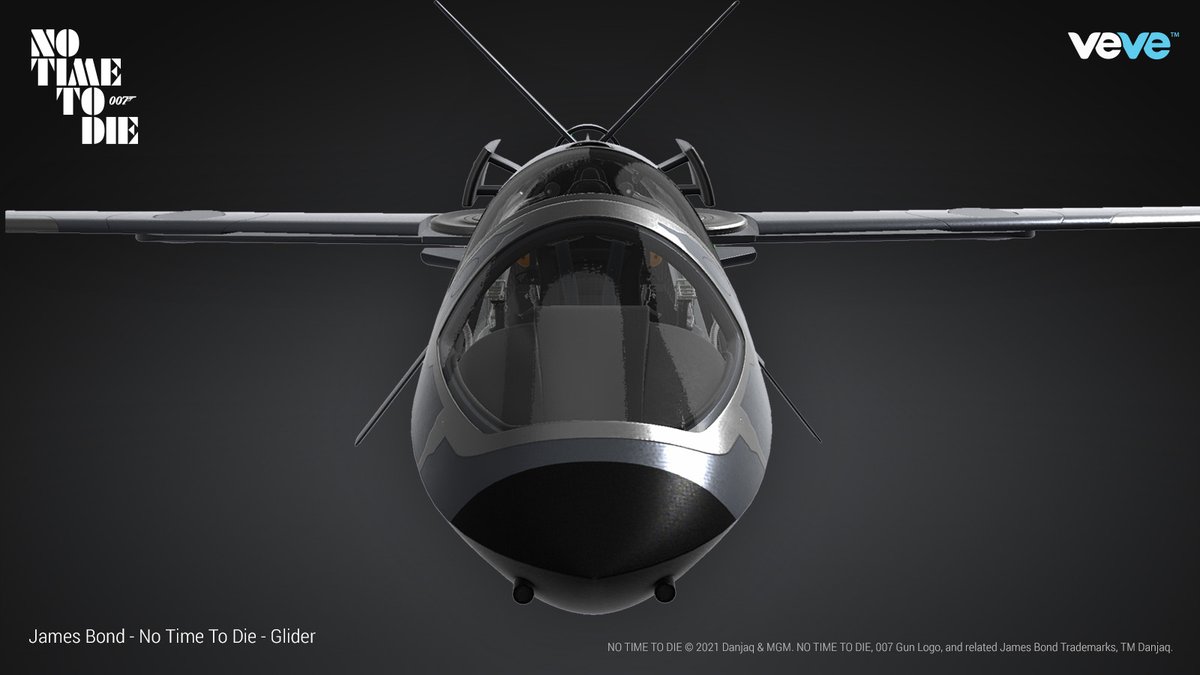 veve_official's tweet photo. Developed by Q, this stealth glider which allows agents to infiltrate enemy territory undetected, is part of the first @007 #NoTimeToDie digital collectible NFTs ever!

Get yours in the VeVe app when they drop 1 Oct at 8AM PT: https://t.co/fyEt5GzfDd

#007xVeVe https://t.co/dL8ZGxkdgE