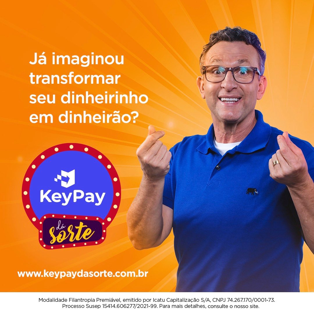 10neto's tweet photo. Estou prevendo uma vida melhor e com o bolso cheio! 🔮 Compre números da sorte por R$5 ou R$10 e concorra até R$100 mil. Faça o seu futuro acontecer e ajude o de muitas crianças da AACD! https://t.co/cL3hZSjjzg
#keypay #carteiradigital #publi https://t.co/ETkBdK1wpG