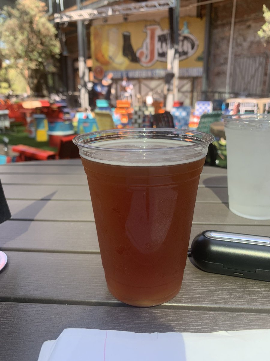 DFWBeer's tweet photo. Got a chance to check out Second Rodeo Brewing today in the stockyards in Fort Worth. Lots of space at this place with live music everyday outside. Really enjoyed their marzen and their โMexican Holy Mรณleโ Wings. #FortWorth #Stockyards #SecondRodeo https://t.co/q5BVobB1sy