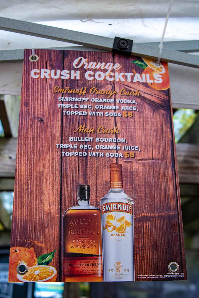 When the Orange Crushes LITERALLY crush. 👌🍹 We can't wait to have our friends at @smirnoff and @bulleitwhiskey back out at Slingin' Wings Festival. 

What's your go-to Smirnoff cocktail of choice? 

#slinginwingsfestival #winglover #smirnoffvodka #bulleitwhiskey #fallcrush