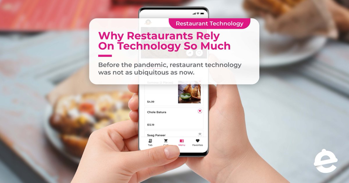 myeatos's tweet photo. With how far restaurant technology has advanced, it's much more common to see smart devices in every part of the customer experience. Find out just how much restaurants rely on smart devices:
https://t.co/DvVq3ITFdR
#myeatOS #restaurant #restauarnttech #allinone #pointofsale https://t.co/5ggPLolC6J