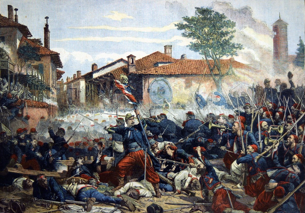 SanDstBw's tweet photo. Etwas Abendlektüre gefällig? Die Entstehung des Roten Kreuzes und des Humanitären Völkerrechts geht auf die blutige Schlacht von Solferino im Jahr 1859 zurück. Was der Schweizer Kaufmann Henry Dunant damit zu tun hat, steht hier: https://t.co/WadOTelvPR https://t.co/TvYBBQ34Kj