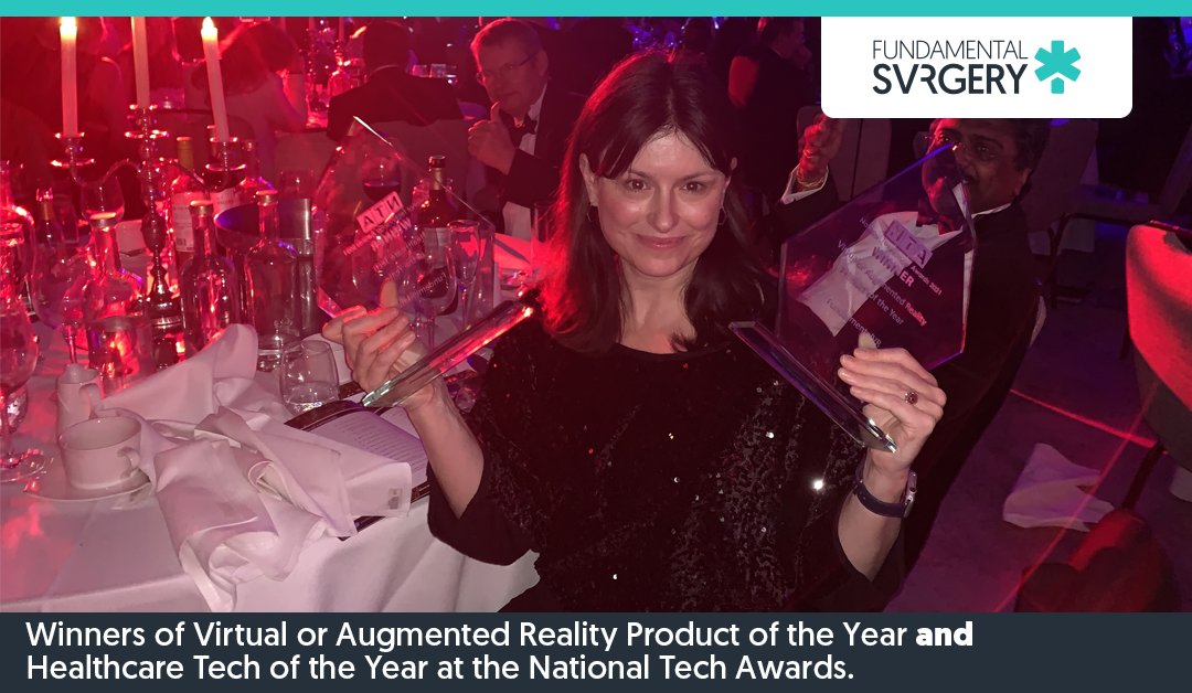 We were privileged enough to win TWO awards at the National Technology Awards 2021. Both categories are a reflection of our focus and hard work. Virtual or Augmented Reality Product of the Year &amp; Healthcare Tech of the Year at the National Tech Awards. lnkd.in/dRAtPvez