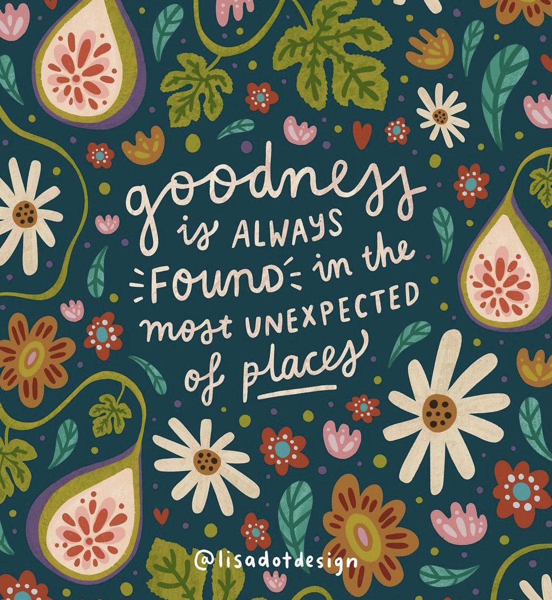 Goodness can often be found in the most unexpected of places

Image: instagram.com/lisadotdesign