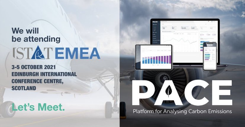 We are delighted to be attending #ISTATEMEA from 3-5 October in the Edinburgh International Conference Centre.

We look forward to discussing how PACE can help your business measure, manage and mitigate its impact on the environment.
#aviation