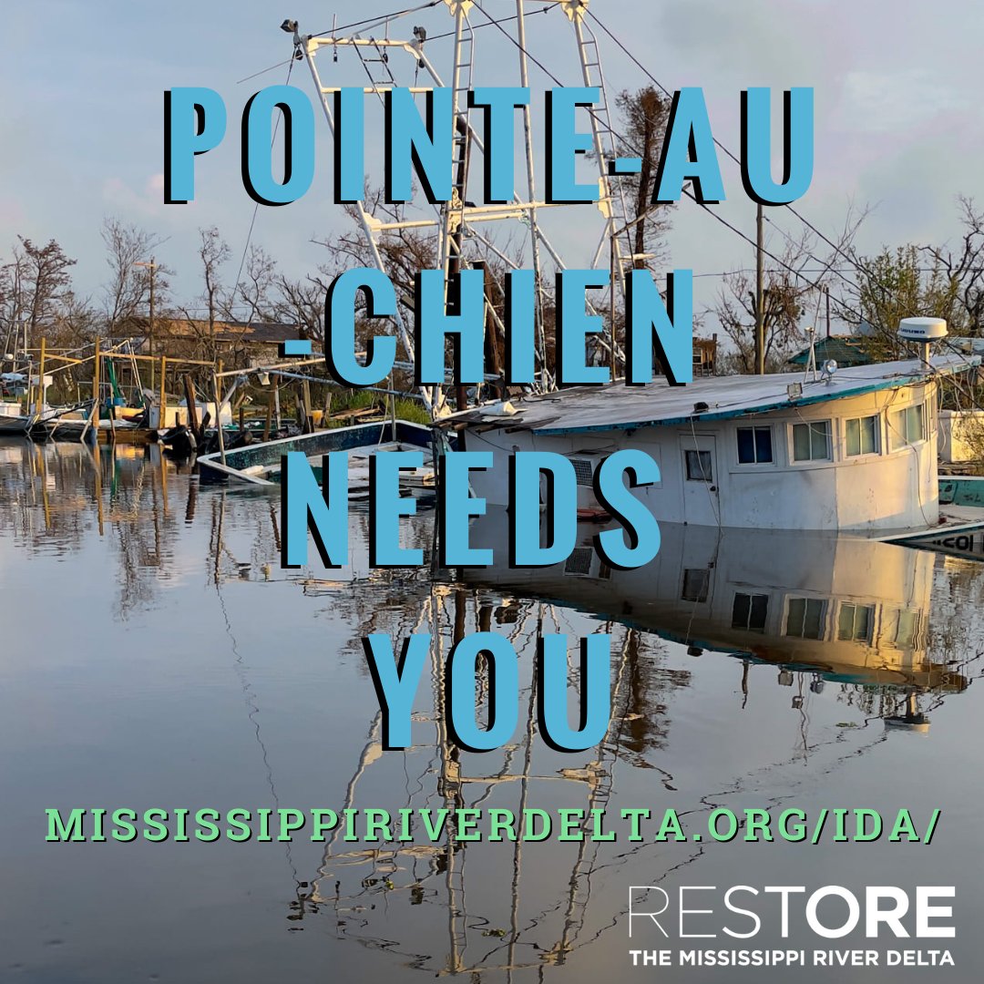 RestoreDelta's tweet image. It's been one month since #HurricaneIda devastated many southeast Louisiana communities. Thousands are still displaced and without power. The Tribal Community of @Pointe_Au_Chien needs your support. Here's how you can help: mississippiriverdelta.org/the-pointe-au-… 📷 @DavidGrunfeld @NOLAnews