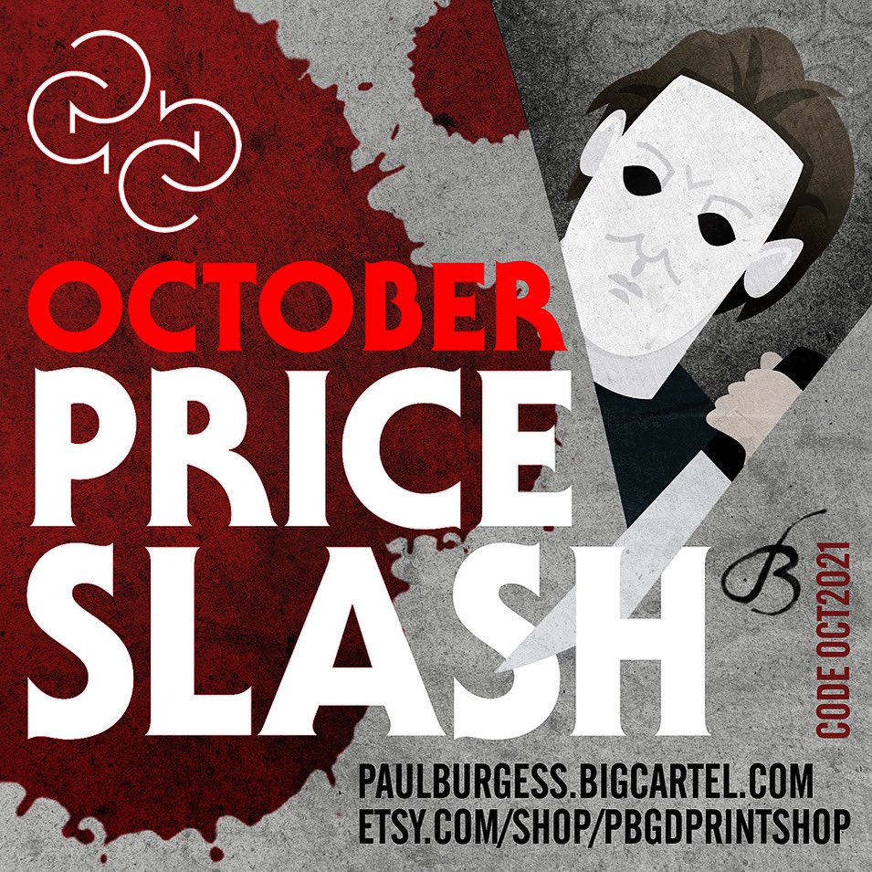OCTOBER PRICE SLASH: (code OCT2021): 30% off ALL limited edition giclee art prints. paulburgess.bigcartel.com
#folkhorror #giclee #illustration #digitalart #specialoffer #artprints #witchfindergeneral  #bloodonsatansclaw #wickerman #unholytrinity #lostboys #twinpeaks #orvillepeck