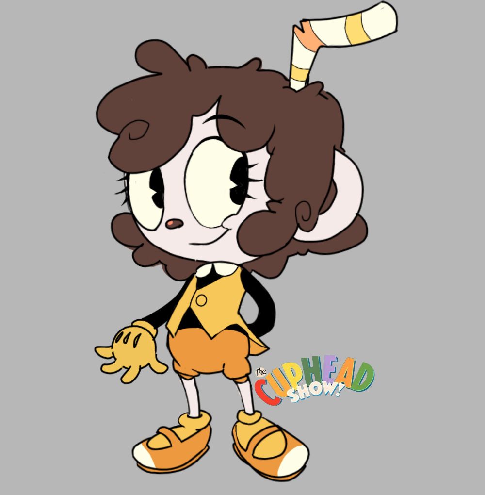 Ms chalice in the cuphead show style