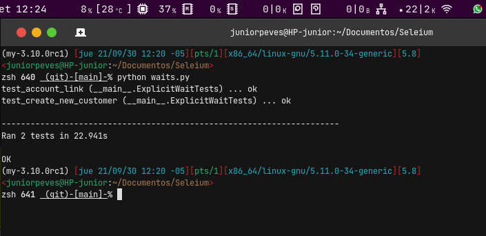 JuniorPeves's tweet image. Chulada mi #pyenv con #python310
Gracias a los cursos de #platzi