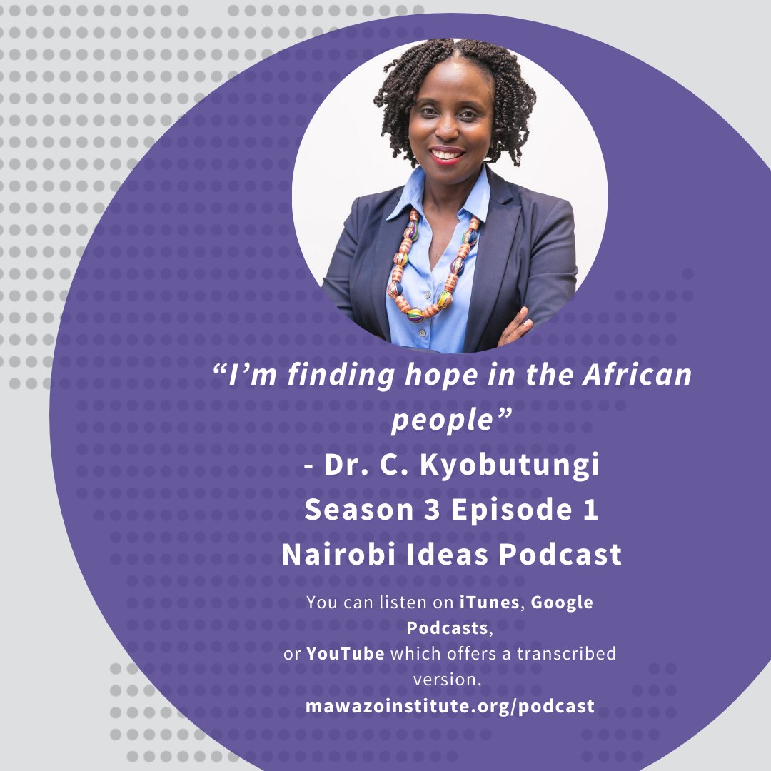 “Longer term. Africa needs to invest in Research and Development infrastructure that in the next 5 years, can produce and develop Africa’s own vaccines.” Listen to <a href="/CKyobutungi/">Dr. Catherine Kyobutungi Muzukulu wa Bityo</a> on the #NairobiIdeasPodcast

Find podcast here: bit.ly/MawazoNIPUnpac…

#InternationalPodcastDay2021