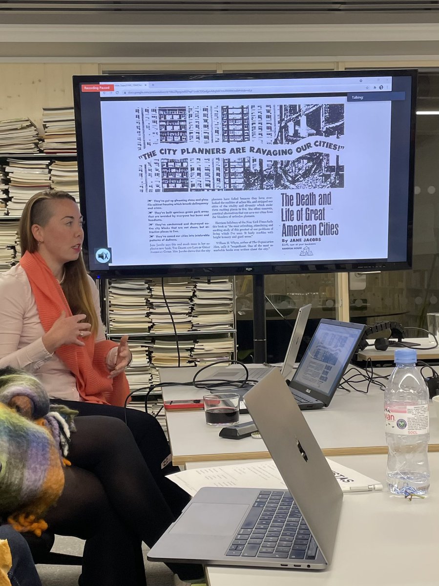 #JaneJacobs continuing to inspire @UrbanistasLDN with Holly Harrington from @LSofARCH