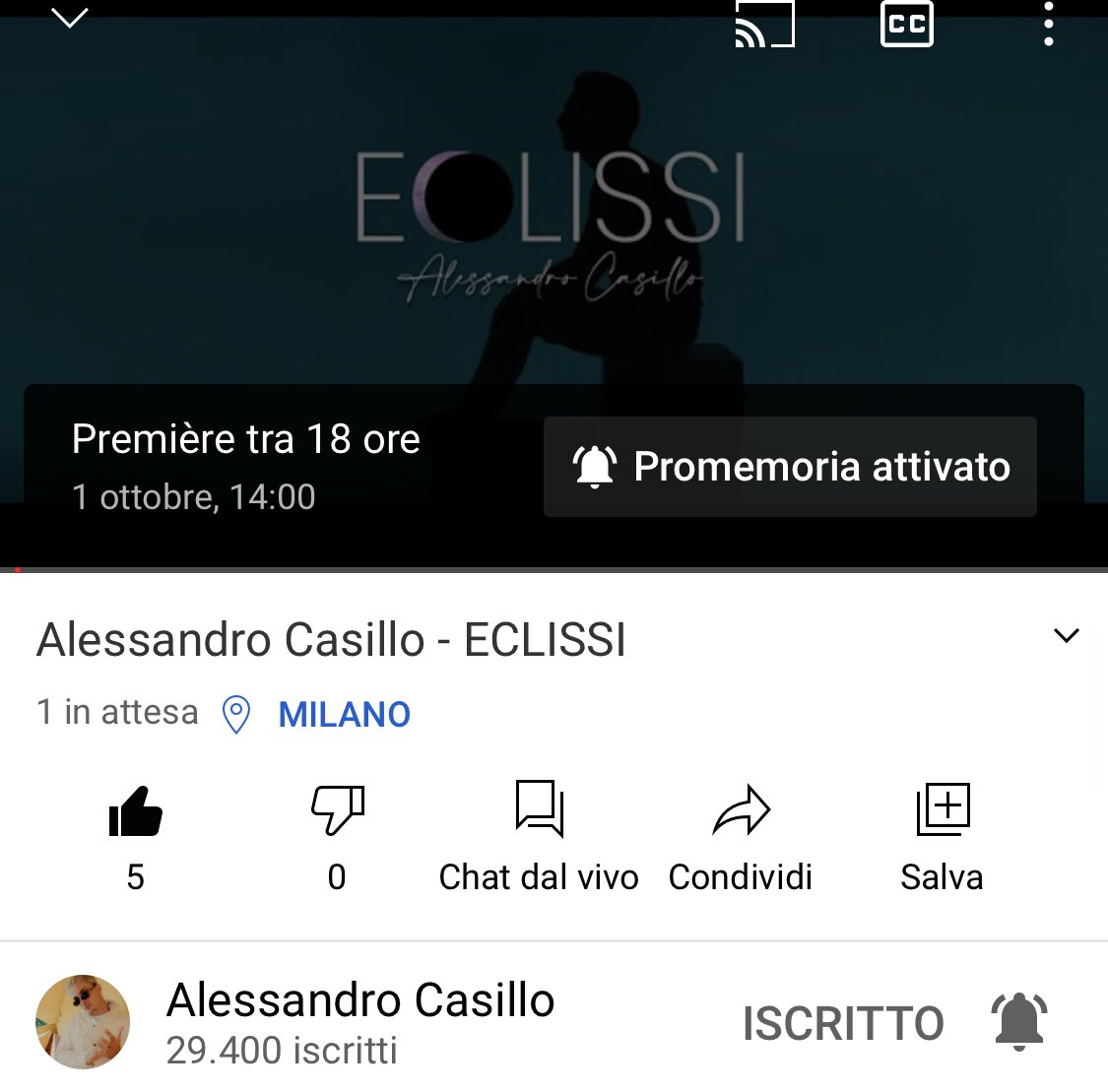 acof_fc's tweet photo. Attivate il promemoria su YouTube #eclissi https://t.co/dbcHi85PiH