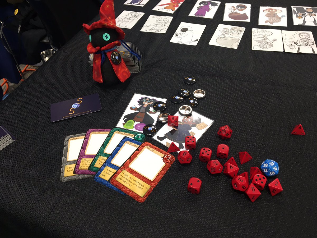 JaJaThisIsFine's tweet photo. Debuting SpellSlingers: Wizard Tournament, hope to see you at #OriginsGameFair https://t.co/mpBKFsWHQb