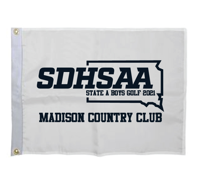 SDHSAA's tweet photo. 2021 @SDHSAA State Boys Golf Merchandise can be purchased on site or at https://t.co/2LTYQgBuN5
In addition, the SDHSAA will be selling a limited number of souvenir pin flags at the course. https://t.co/qJfKcMRhN5