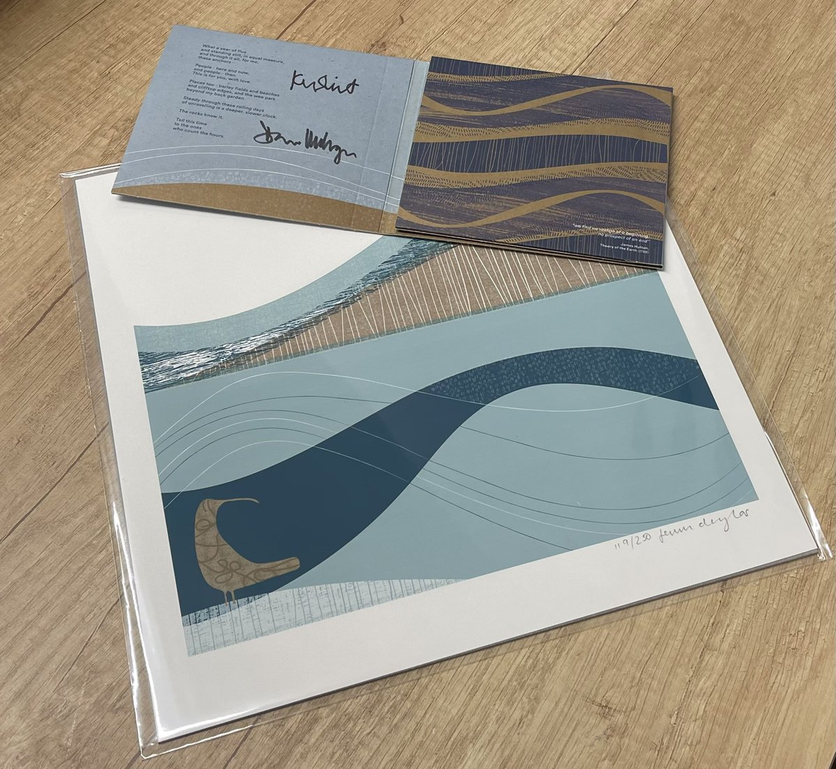 Look what arrived today. Very exciting. Beautiful artwork &amp; blissful tunes 🙂🎼 <a href="/IAMKP/">Karine Polwart</a> <a href="/MilliganDave/">Dave Milligan</a> <a href="/hudson_records/">Hudson Records</a> <a href="/Jenni_Designs/">Jenni Douglas</a>