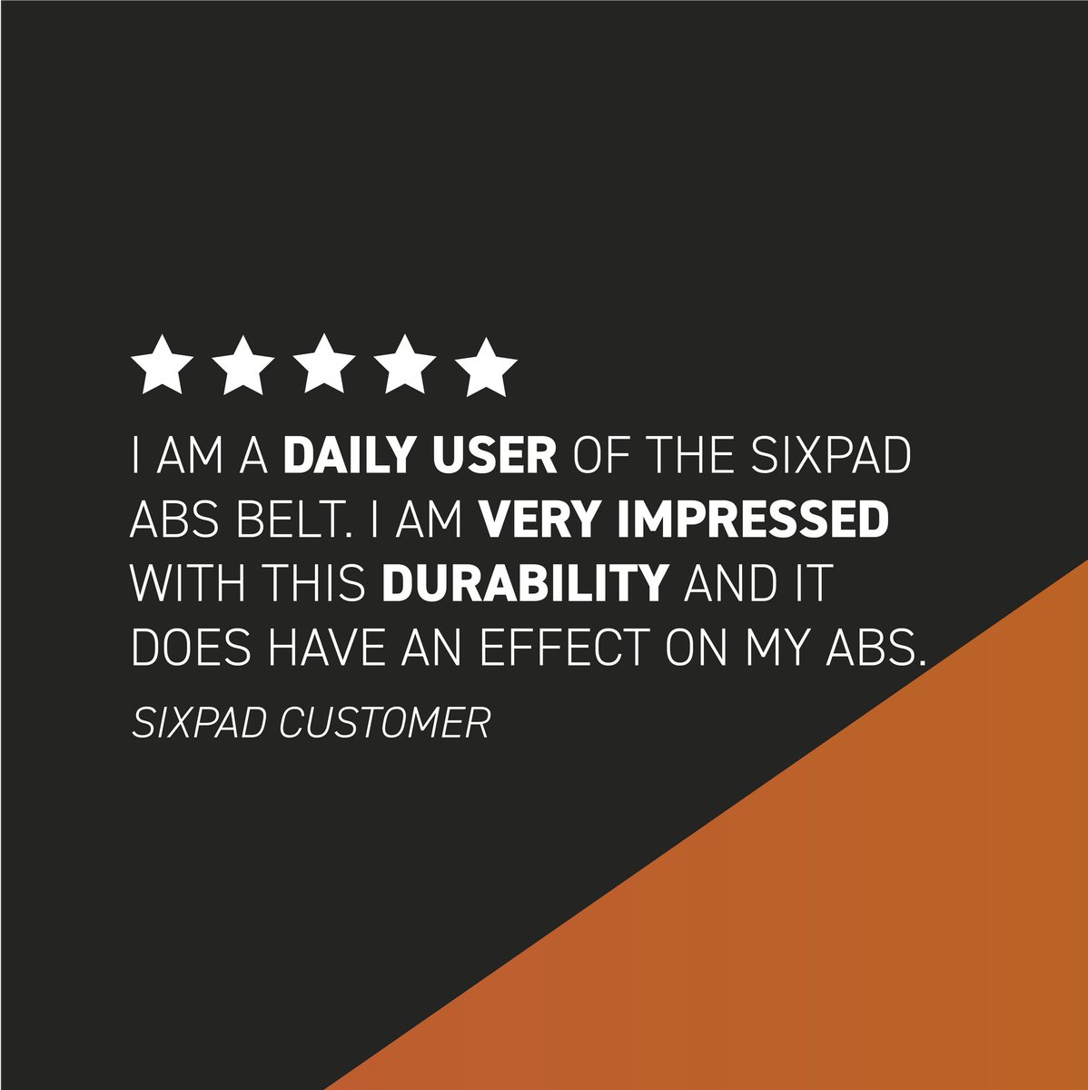 ⭐⭐⭐⭐⭐ EMS allows an approach that targets fast-twitch muscle even under a slight load, and therefore it can more easily lead to a change in appearance. We're glad to see SIXPAD is truly making a differece💪 #SixPadEurope