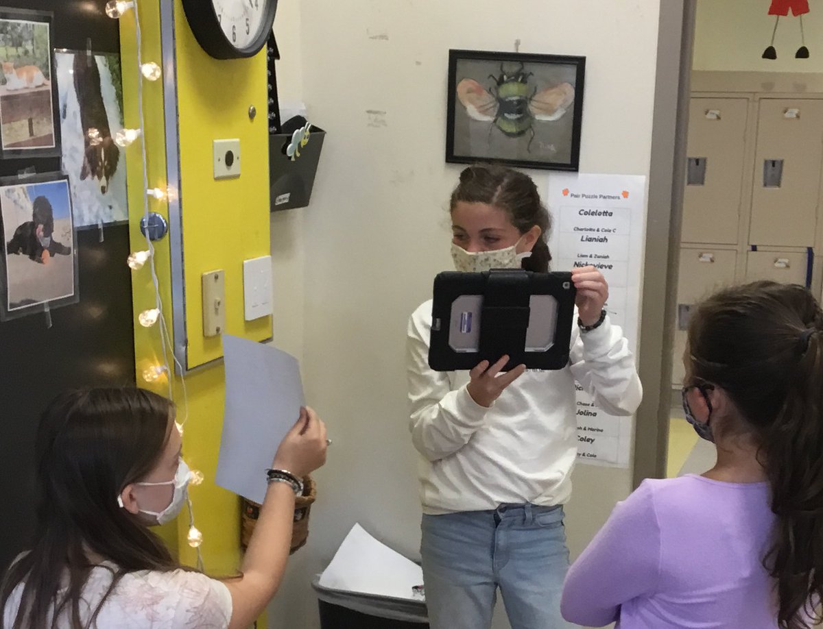 MrAlbertSES's tweet photo. Fifth graders making a news channel using @flipgrid so much motivation. Using @flipgrid mix tapes to highlight the best. #ppsedtech #masscue #tlap https://t.co/WmfKtmfBVc