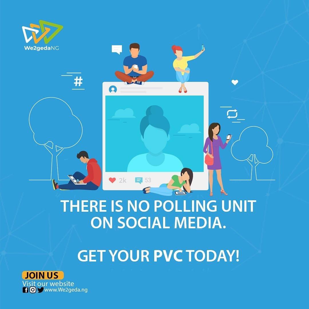 ziter001's tweet image. U na hear ba. If you want better Naija, we must all get involved. 

@officialwe2geda 
#we2geda #GetInvolved #getPVC