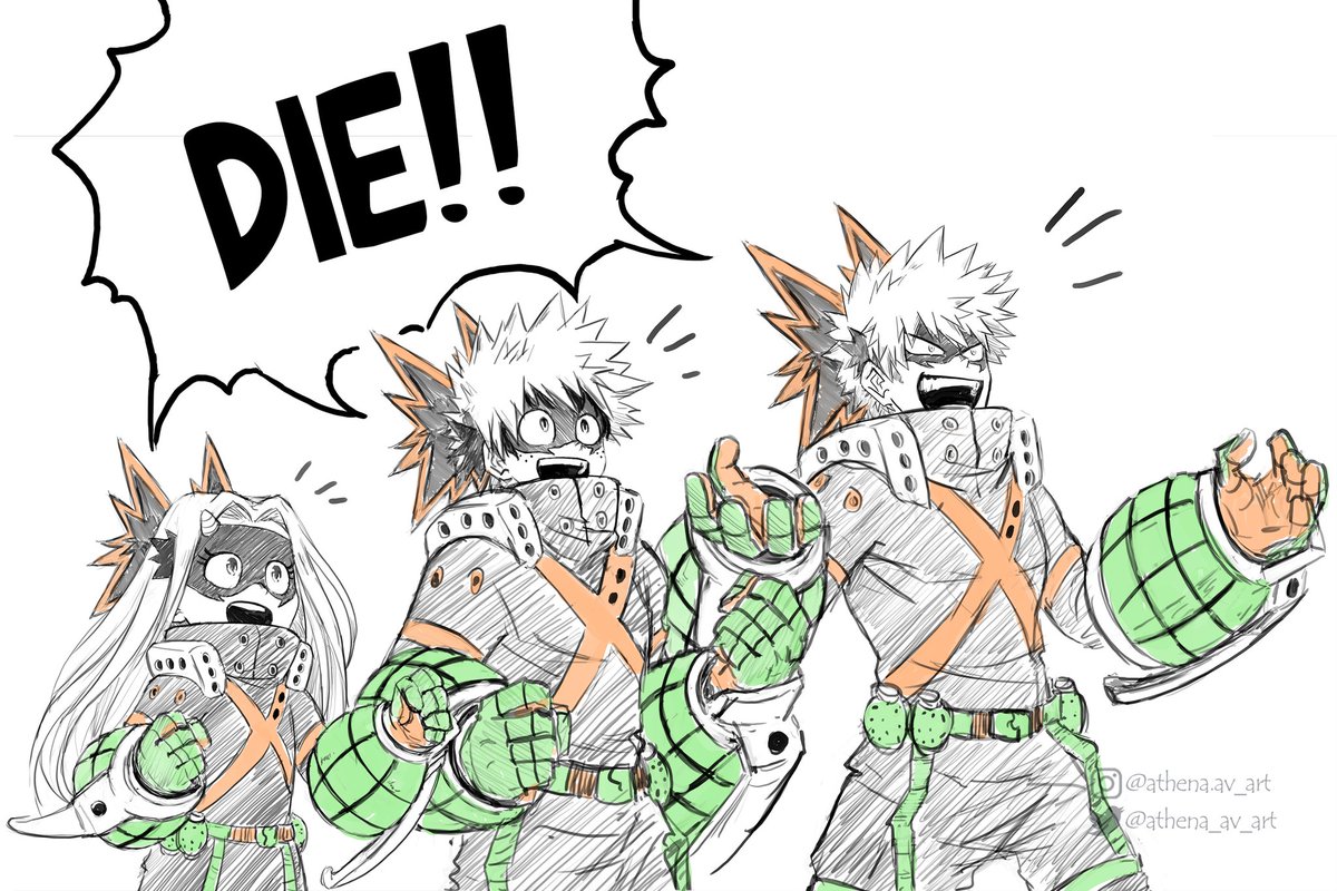 Little sketch for today 🙂
The Dynamight family 🧡💚🤍
.
#sketch #BNHA #MyHeroAcademia #BokuNoHeroAcademia