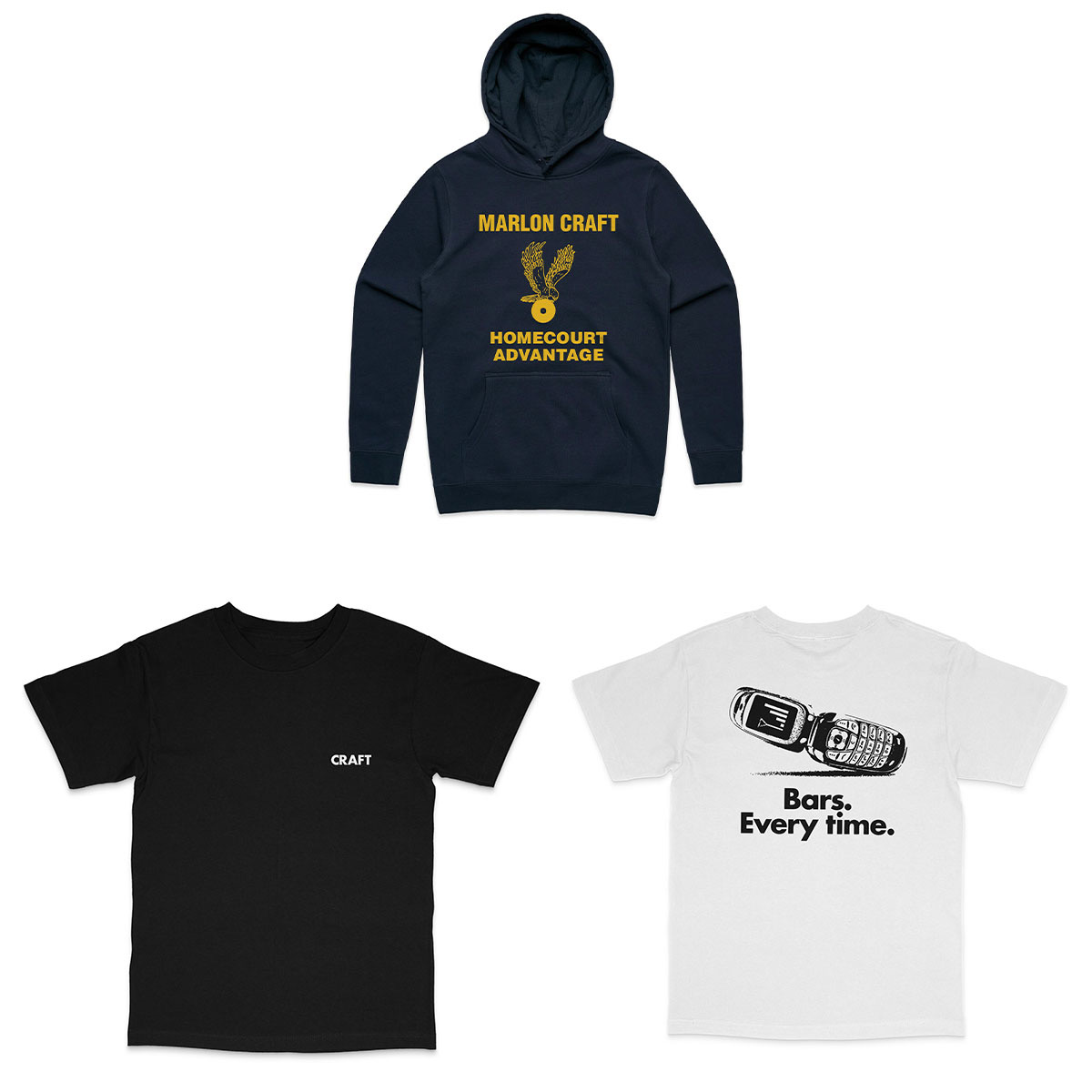 MarlonCraft's tweet image. TOMORROW 12PM ET AT CENTERDROPS.MARLONCRAFT.COM. 

VERY LIMITED EXCLUSIVE HOMECOURT ADVANTAGE DROP. 

AUTHENTIC PHYSICAL MIXTAPES VERY FEW MADE. UPTOWN HAWKS HOODIE (IF YOU KNOW YOU KNOW VERY LEGENDARY). CRAFT WIRELESS BACK COVER ADD TEES. SUPPORT AN INDEPENDENT YOUNG MAN IF YOU CAN