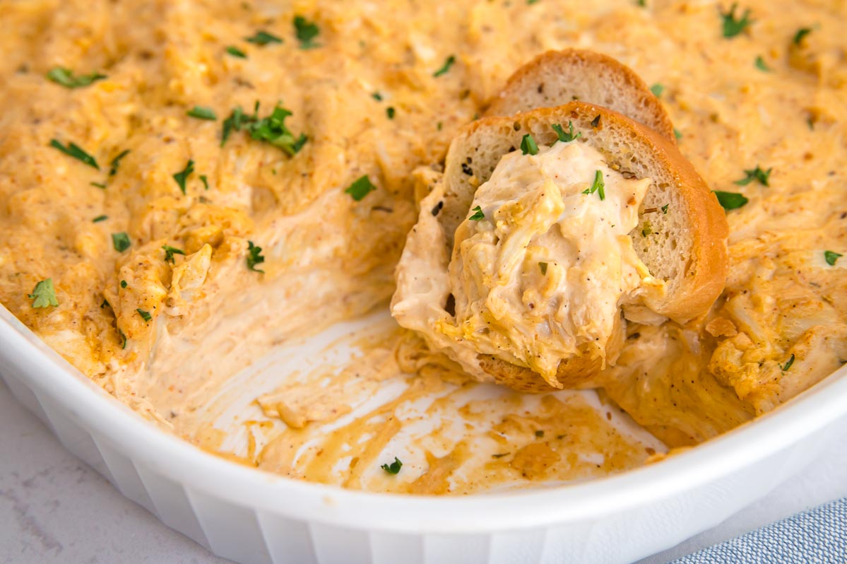 This Hot Crab Dip with Cream Cheese comes together in 10 minutes then you bake to bubbly, melty deliciousness.  one of the best Philadelphia Cream Cheese dip recipes ever! westviamidwest.com/hot-crab-dip-w…