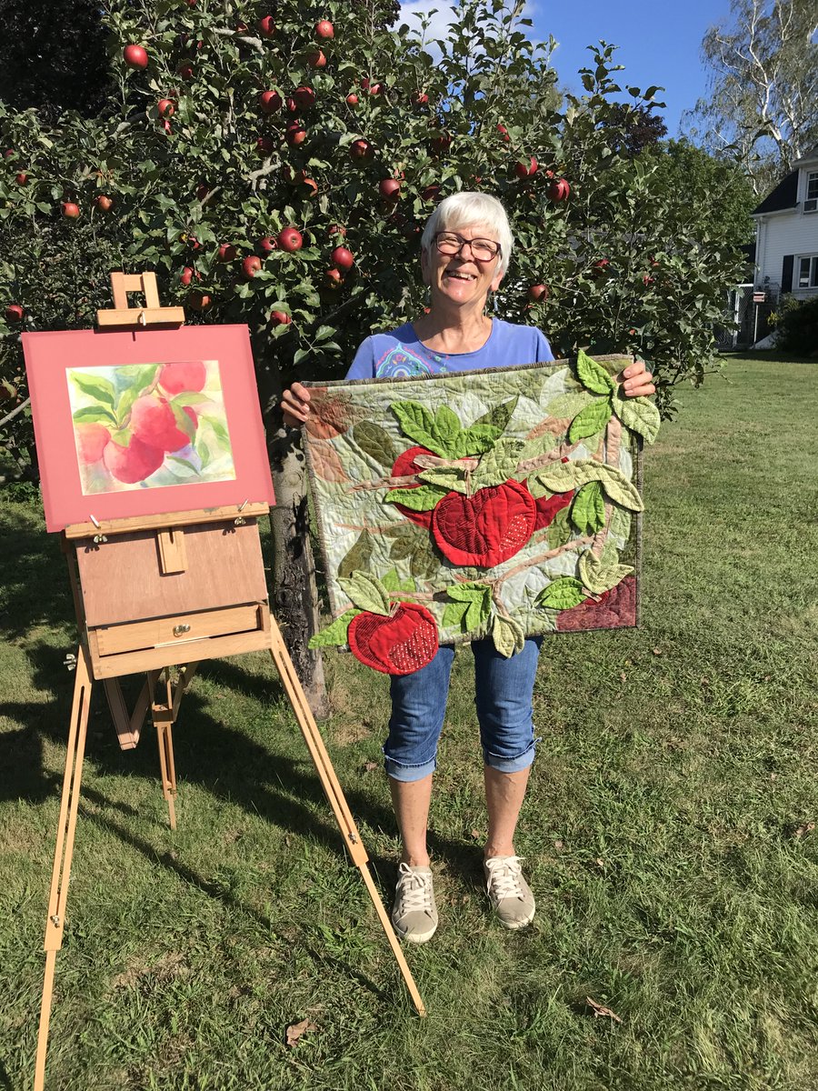 ValleycastMA's tweet photo. -The Artists of Artful Home-
Meet Rosemary Dziubinski!

Rosemary was a professional floral designer for years, then forayed into watercolor painting and quilting. Her work is a process of play across media. Do her quilts look like paintings to you?

#ArtfulHome / Coming OCT 22 https://t.co/nTClflEndm
