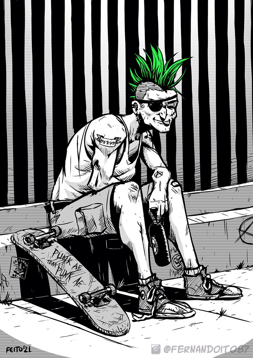 FeIto87's tweet photo. Punk ae tem punk aê!

Só uma prática de inking digital depois de ver o documentário "Gritando!" da banda Gritando HC.

#punkrock #punkbr #gritandohc https://t.co/9lv6e8Y5ka