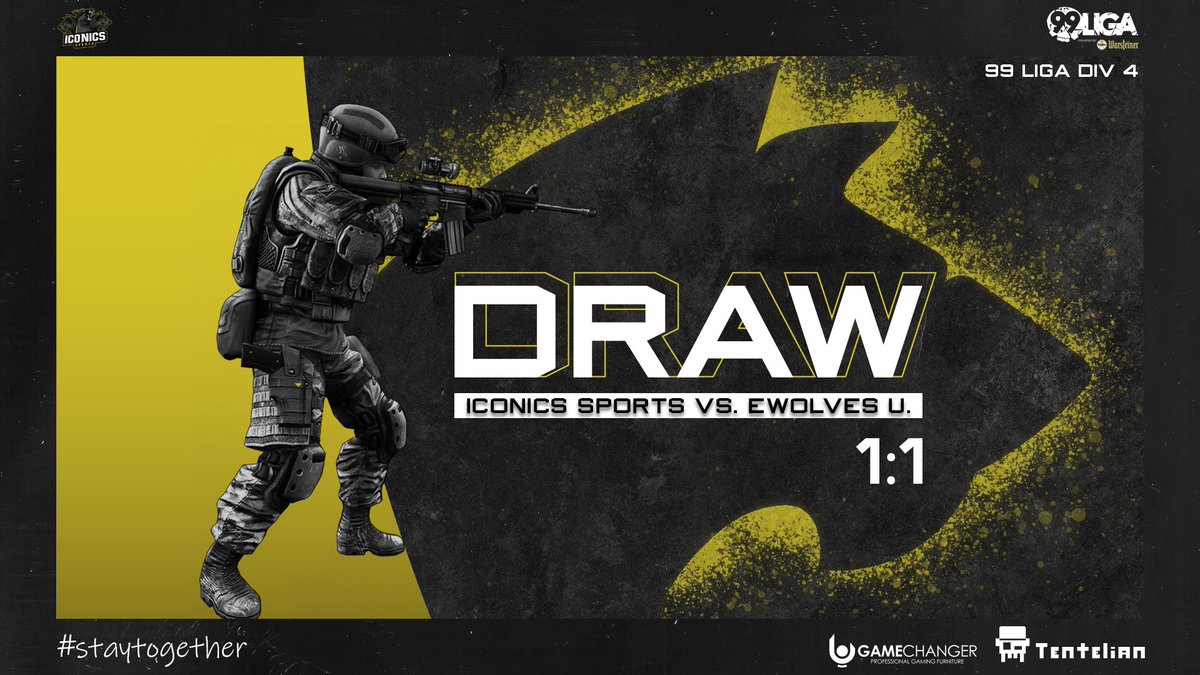 iCONICS Sports (@iconicssports) on Twitter photo A VERY CLOSE DRAW AGAINST 
<a href="/eWolvesDE/">eWolves</a>  in the 99Damage League Div4.
DRAW 1-1
All Details here: 
liga.99damage.de/leagues/matche…
Team:
@DCKKK_
<a href="/Bloodi132/">Blooddiamond</a>
<a href="/hdc_ari/">Ari</a>
@Putzkraft2k
@Marcoste
WE ARE PROUD OF YOU!
NEXT MATCH WILL BE BETTER!
#eSports  #CSGO 
<a href="/99DAMAGEde/">99Damage</a>
@CSGO
<a href="/csgoesportscom/">CSGOeSports</a> A VERY CLOSE DRAW AGAINST 
<a href="/eWolvesDE/">eWolves</a>  in the 99Damage League Div4.
DRAW 1-1
All Details here: 
liga.99damage.de/leagues/matche…
Team:
@DCKKK_
<a href="/Bloodi132/">Blooddiamond</a>
<a href="/hdc_ari/">Ari</a>
@Putzkraft2k
@Marcoste
WE ARE PROUD OF YOU!
NEXT MATCH WILL BE BETTER!
#eSports  #CSGO 
<a href="/99DAMAGEde/">99Damage</a>
@CSGO
<a href="/csgoesportscom/">CSGOeSports</a>
