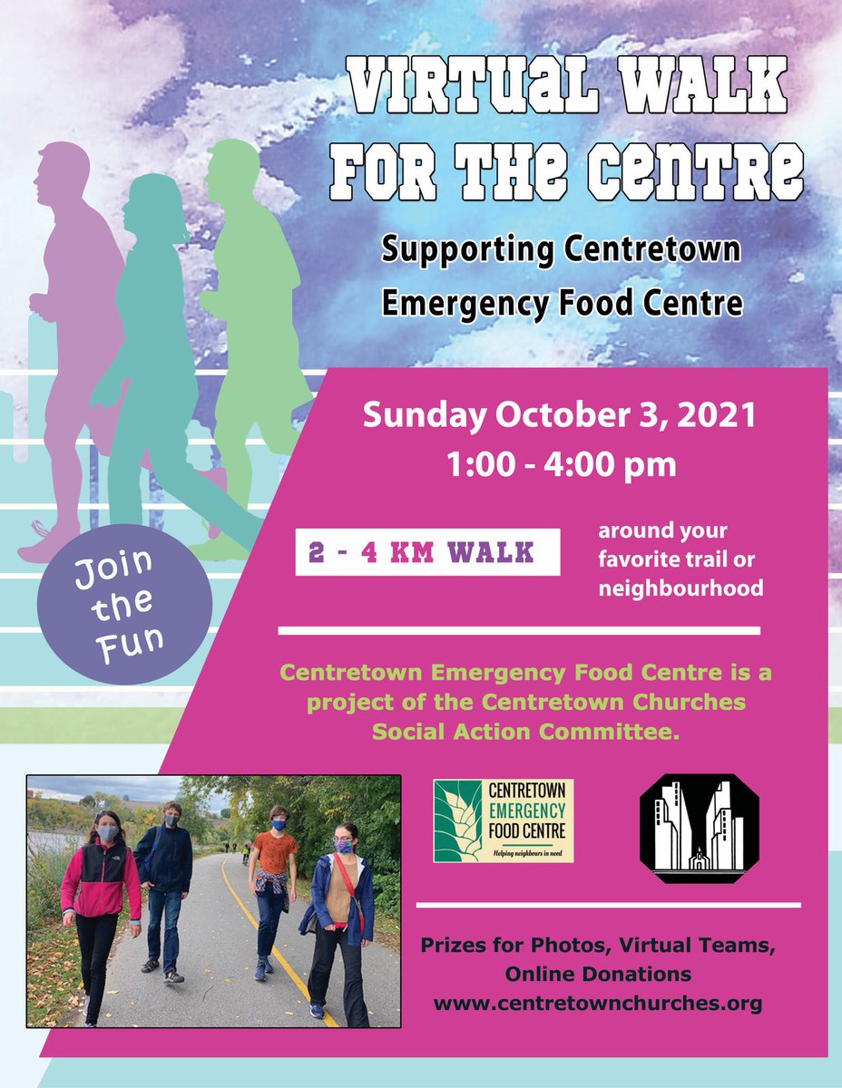 HalifaxLorna's tweet photo. Include a walk in your plans for the weekend to support the Centretown Emergency Food Centre. https://t.co/KnflnQyo7m