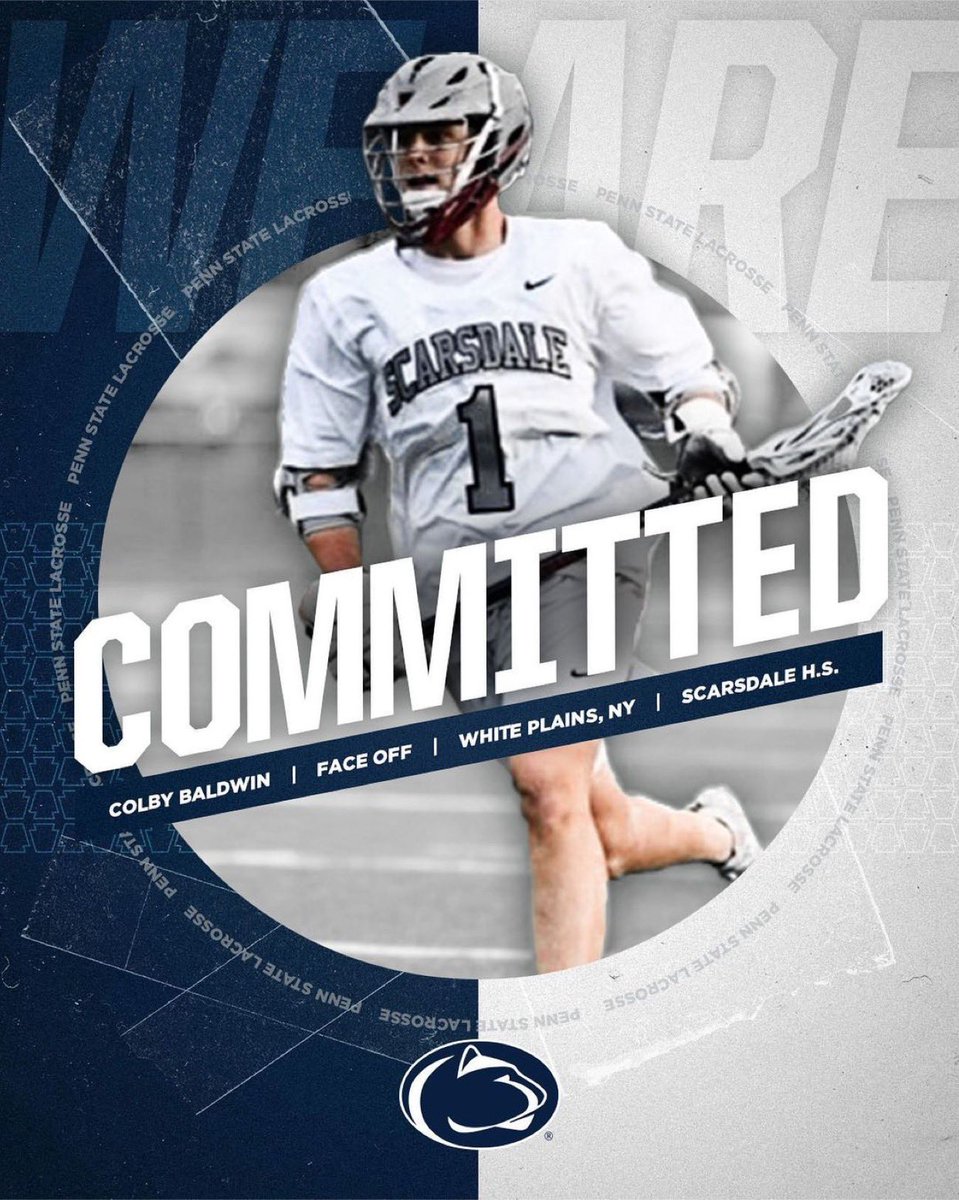Serious congrats to one of the top FO men in the 2023 class. <a href="/ColbyBaldwin19/">Colby Baldwin</a> is not just an elite FO man but a tremendous all around offensive talent as well.  Welcome to #NittanyNation 👊🏼👊🏼 #WeAre
