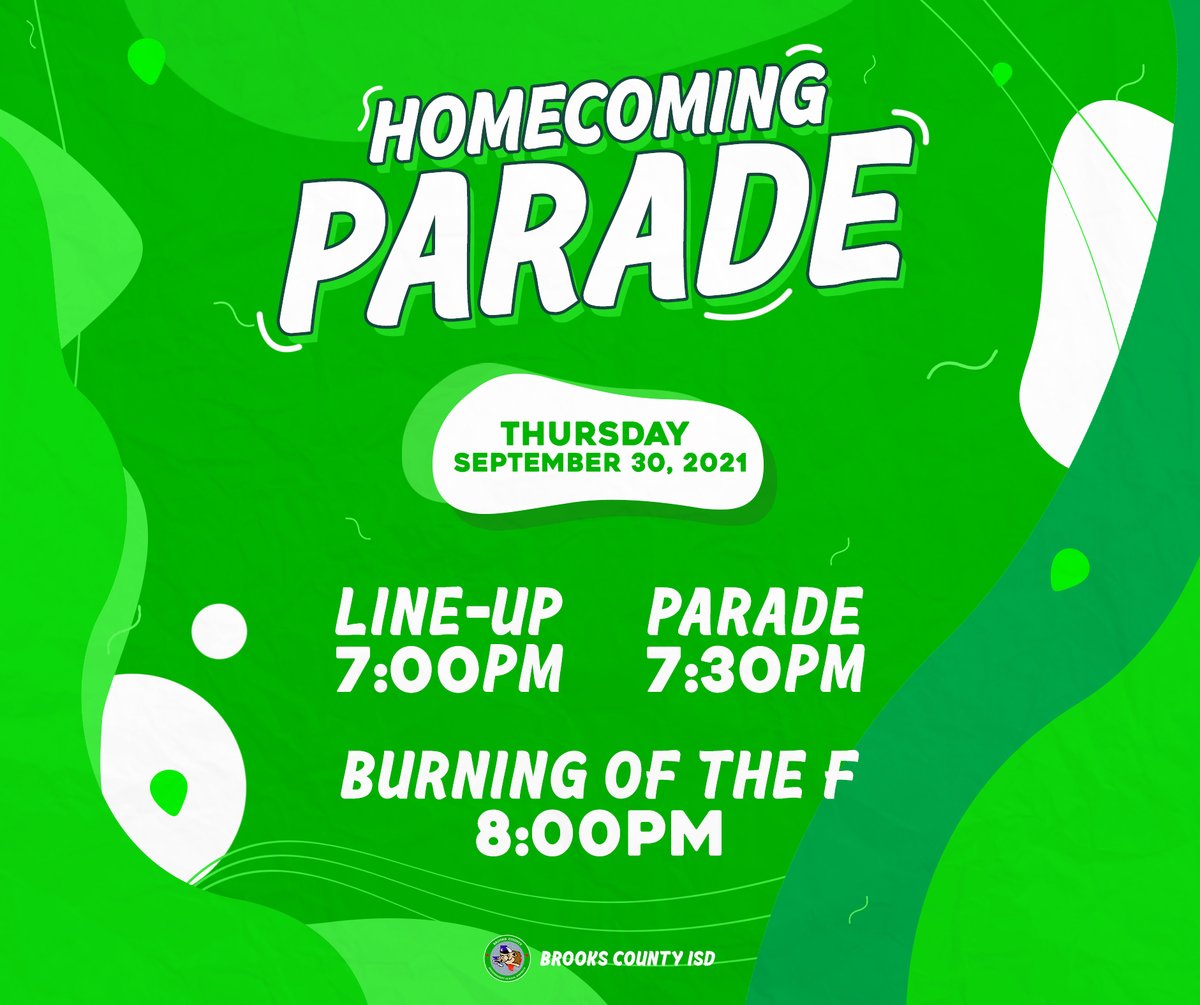 TODAY - The Homecoming parade will be happening today join us for more fun! #BCISD #WorldClassSchools #Homecoming #Jerseys