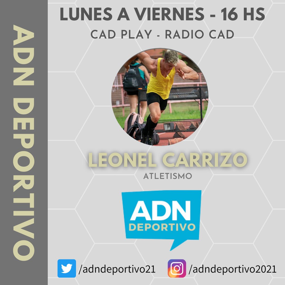 📌AHORA 🎙Charlamos con Leonel Carrizo, integrante de la Selección Argentina de Atletismo