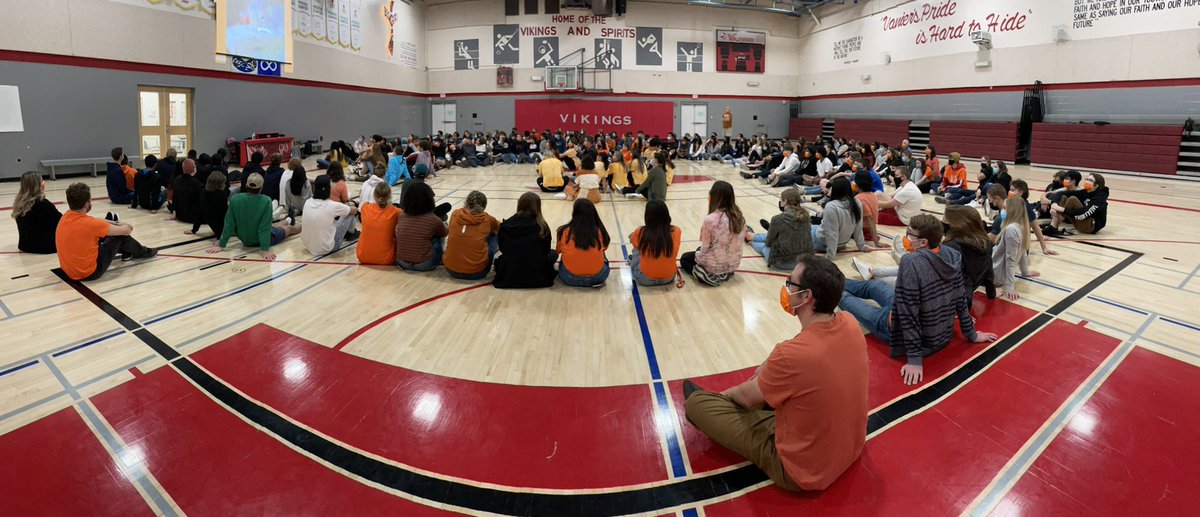 Treaty 4 students were excited to lead the <a href="/Vanier_HTCSD/">Vanier</a> community in an Orange Shirt Day liturgy today! <a href="/HolyTrinitySD/">Holy Trinity</a>
