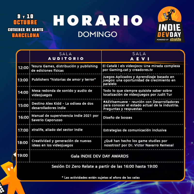 IndieDevDay's tweet photo. Ya tenemos los horarios de las actividades del IndieDevDay 🤩

Charlas, Mesas Redondas, y sesiones musicales sobre el mundo del videojuego 🎮

🗓️ 9 y 10 Octubre
📍 Cotxeres de Sants https://t.co/BYmzWWVJsx