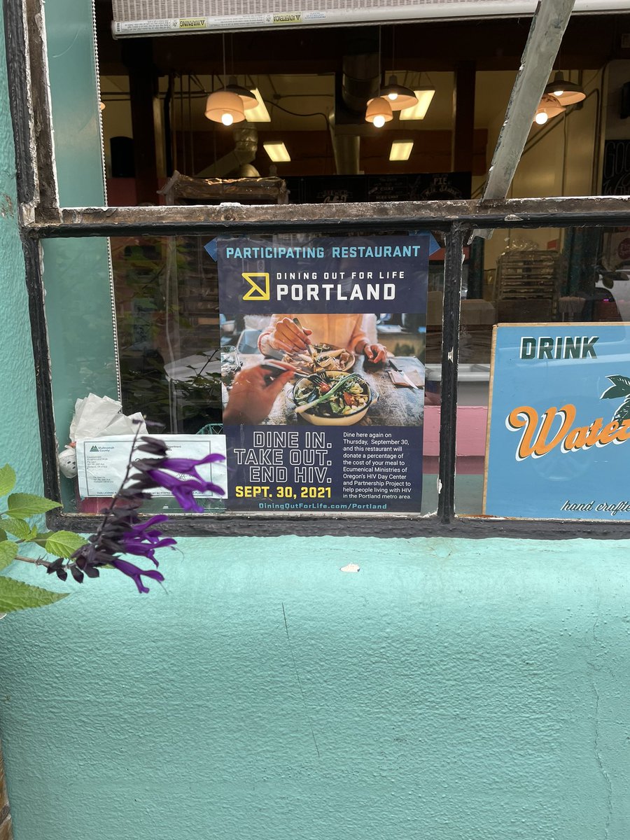 Great to  visit <a href="/piespotpdx/">Pie Spot</a> for some treats for Dining Out For Life Portland!! diningoutforlife.com/city/portland/ for a full listing of where to go today!! #Dineoutendhiv #dineoutgiveback