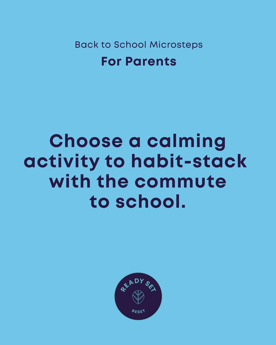 Here’s a Microstep for PARENTS to create a moment of connection and calm for your inner child before the school day begins. READY SET: RESET is a collaboration between READY SET and Thrive Global (@thrive). To see more Microsteps, please visit GetReadySet.org