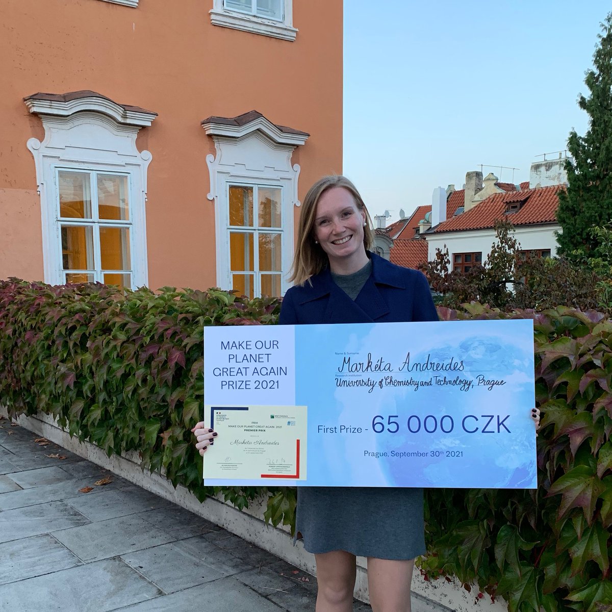 Department of Water Technology at UCT Prague (@uctwater) on Twitter photo Congratulations to <a href="/MarAndreides/">Marketa Andreides</a> from our <a href="/abtgroupuct/">Anaerobic Biotechnology Group</a> for being awarded the first prize in #MOPGA for environment and climate research <a href="/VSCHT/">VŠCHT / UCT Prague</a> by <a href="/IFPrague/">IF Prague</a>! 💧🇪🇺 Congratulations to <a href="/MarAndreides/">Marketa Andreides</a> from our <a href="/abtgroupuct/">Anaerobic Biotechnology Group</a> for being awarded the first prize in #MOPGA for environment and climate research <a href="/VSCHT/">VŠCHT / UCT Prague</a> by <a href="/IFPrague/">IF Prague</a>! 💧🇪🇺
