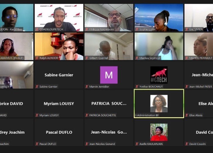 L’assemblée générale de Guadeloupetech est en cours, en ligne. Point majeur : l’élection du nouveau conseil d’administration. #tech #numerique #Guadeloupe