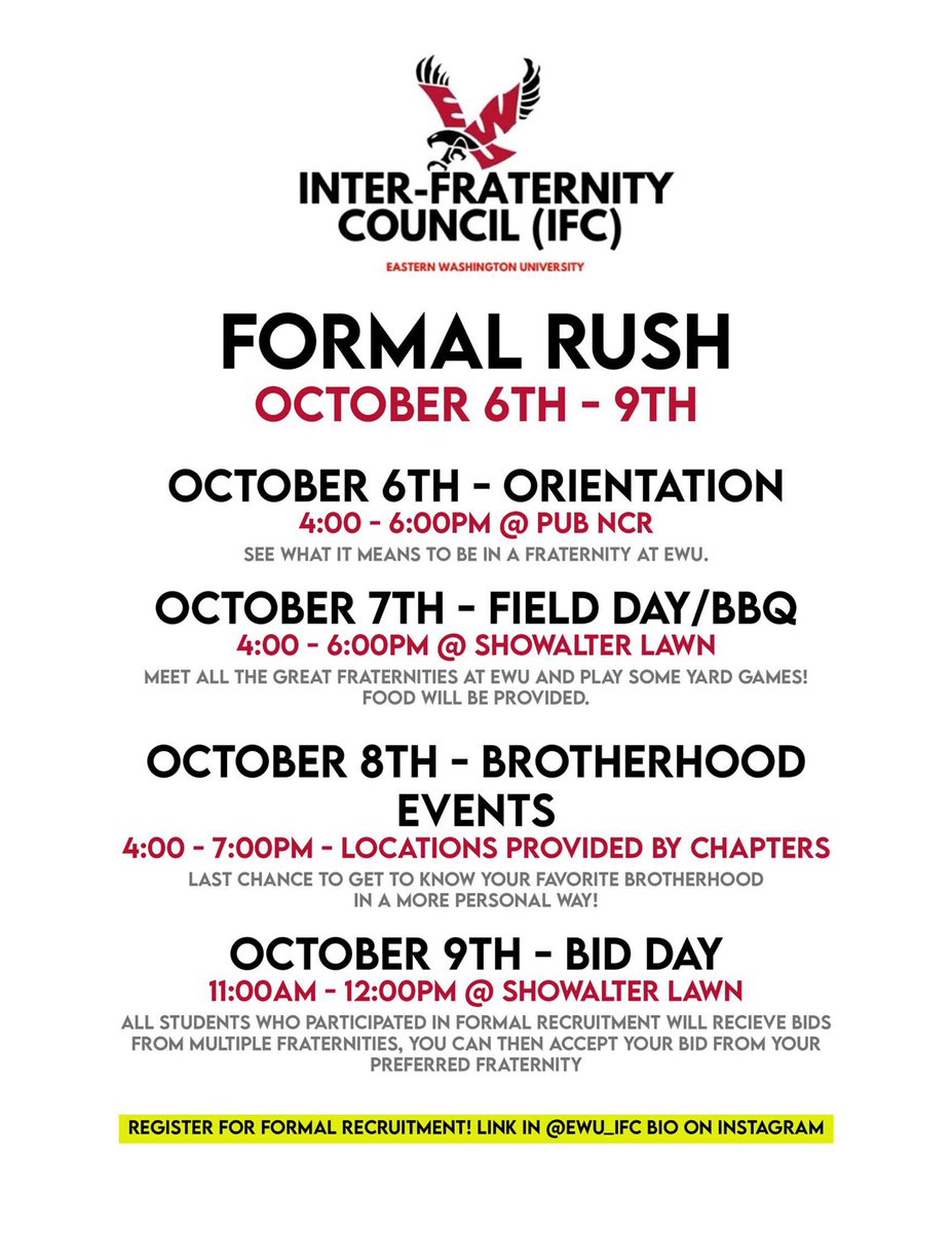 Also be sure to check out the formal rush schedule! If you are interested and have not signed up, be sure to click the link below! docs.google.com/forms/d/e/1FAI…