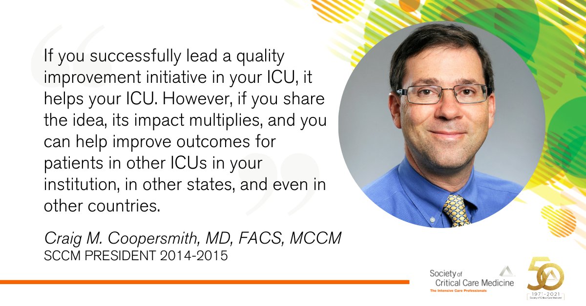 Craig M. Coopersmith, MD, FACS, MCCM, was SCCM President from 2014-2015. His presidential address discusses the role of research in advancing critical care and improving patient outcomes. Read it at bit.ly/395Vhqm

#SCCMSoMe #SCCM50years #TBT
