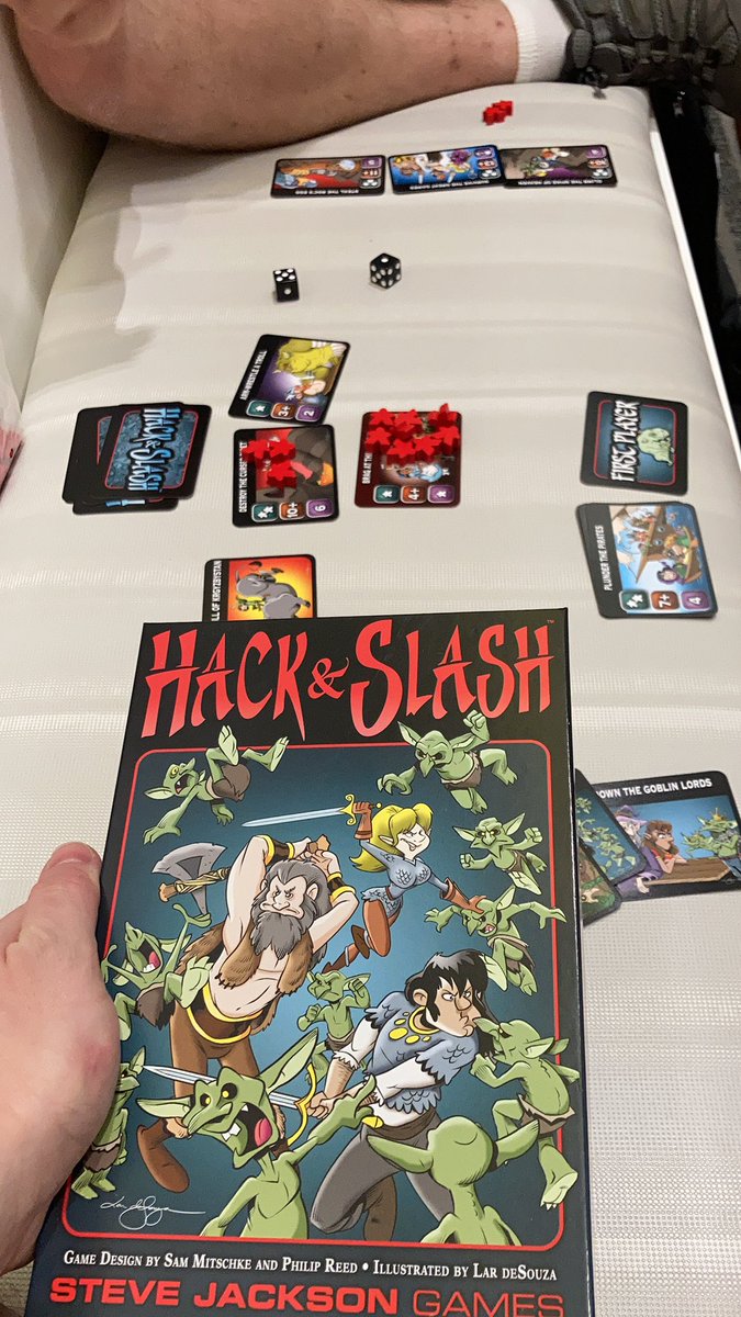 Game 1 of #origins Hack &amp; Slash from <a href="/SJGames/">Steve Jackson Games</a> 
#boardgames #tabletop #gaming
