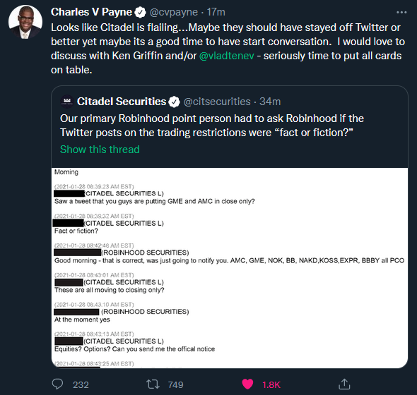 amc4everyone's tweet photo. Seeing Citadel deleted their tweet that shows they lied (again)

Let me repost it for all

#AMC $AMC
#CitadelScandal 

Spread the word!!! RT!!!!

@cvpayne @TradesTrey @matt_kohrs @AMC_Apee @TaraBull808 https://t.co/8n7fgacFRk