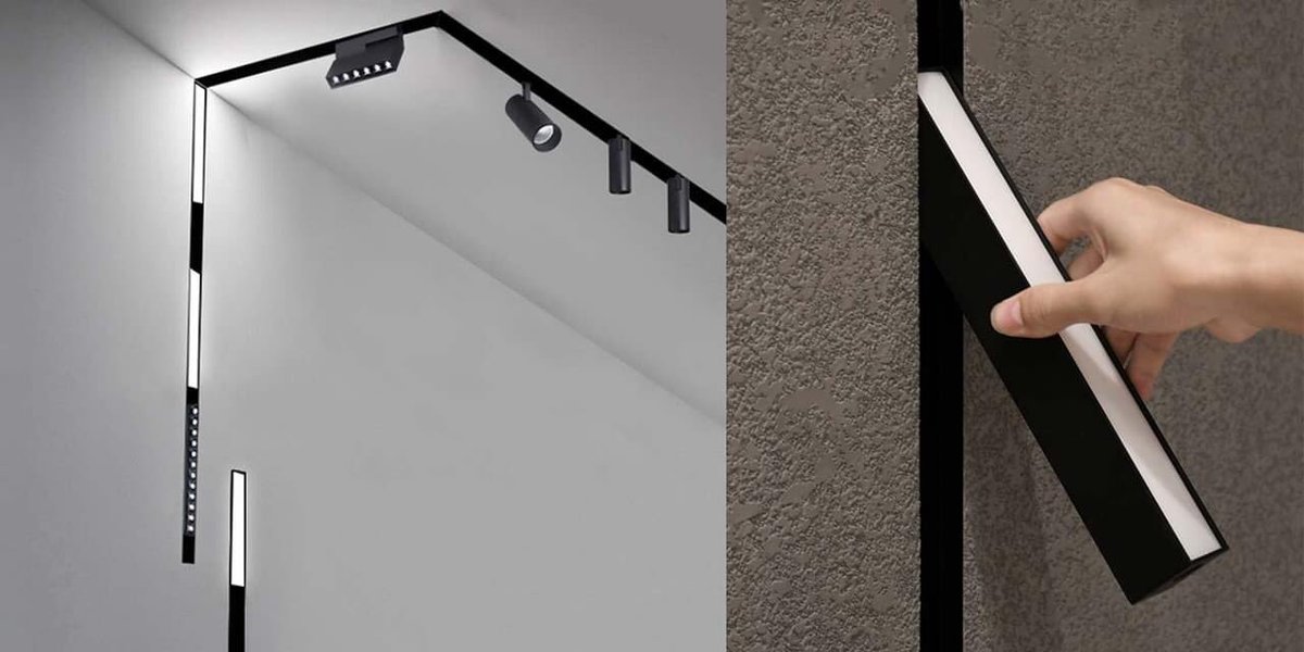 نظام إضاءة المسار المغناطيسي ( track lighting system ) 💡 من