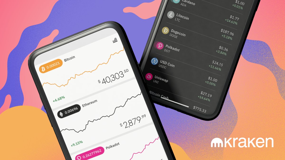New to crypto? The Kraken app makes it easy to get started 🎉 💳 Buy crypto  with your bank account 🌃 Buy or sell 24/7/365 👖 Your portfolio in your  pocket Download
