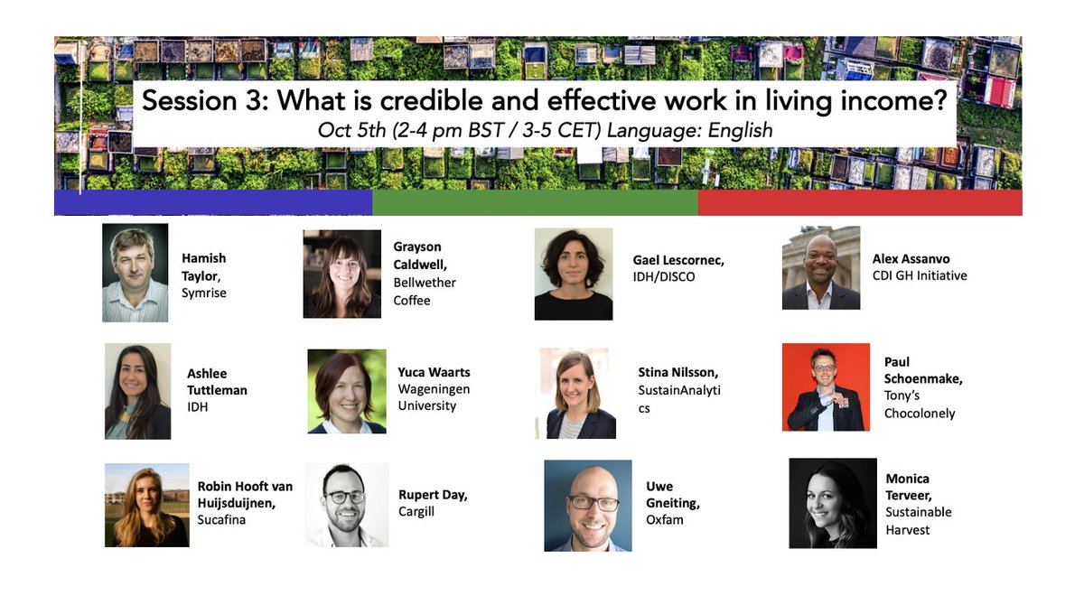 We're excited to help facilitate next week's Living Income Community of Practice! Here's a spotlight on Day 2: Credible and effective work in living income. Join us by registering today.

us02web.zoom.us/meeting/regist…