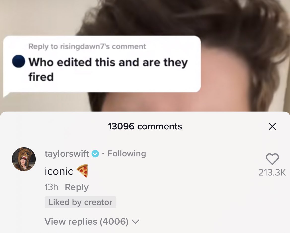 Taylor Swift Updates on X: 2. Taylor liked this TikTok from Nick