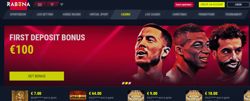 JrrTibi's tweet photo. ⚽️LaLiga official partner. Best New Betting Site&amp;Online Casino.
🎁 Rabona Bonus 100 % Up to €100 

✅ High Odds ✅ Mobile Friendly  ✅Cash Out ✅ Fast Withdravals

🎁GET BONUS HERE 👉👉👉 https://t.co/zPpBIqsf9j https://t.co/EPmqqgstfh