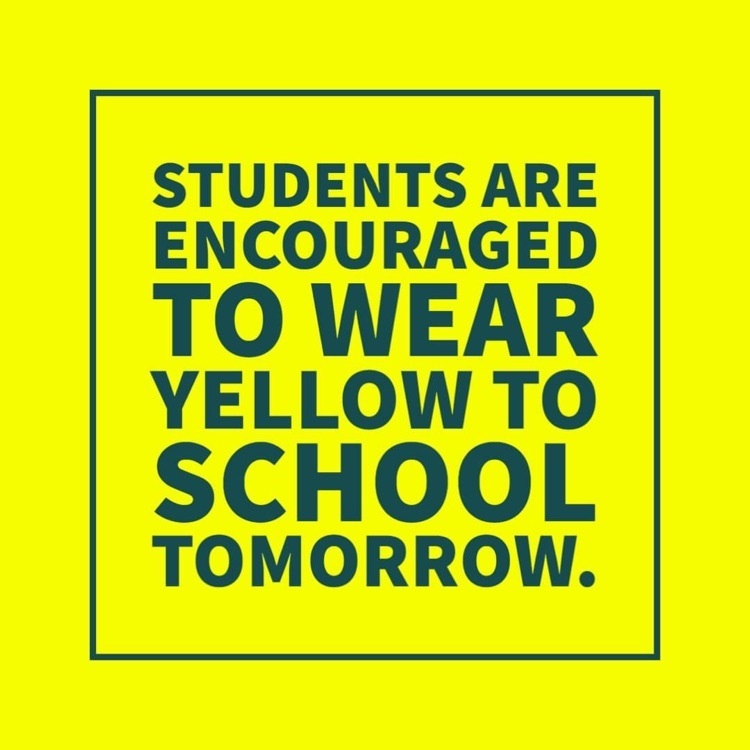 Wear yellow