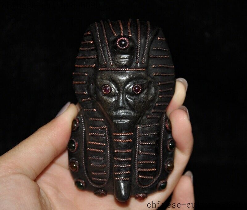 dronetool's tweet photo. (HongShan Culture Old Jade Inlay gem Dzi Bead Egypt Queen Pharaoh Head statue) - https://t.co/xcbJXnzBV2 #drones #UAV https://t.co/jahyjrMtXw