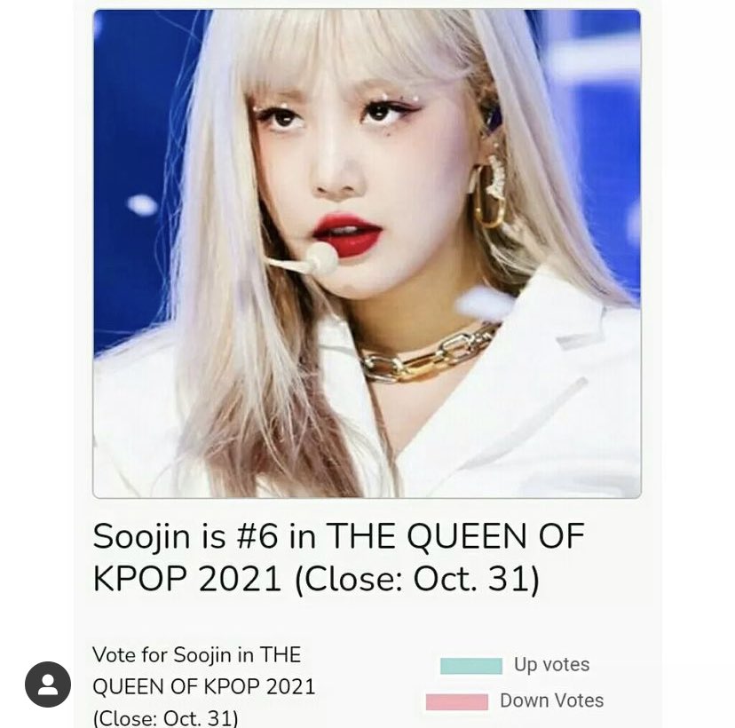 NEVERLANDS!! Soojin is in KingsChoice we need to vote for her !! kingchoice.me/the-queen-of-k…                             EVERY DAY WITH SOOJIN 

#WeBelieveInSoojin
#GidleWantToBeWithSoojin
#CubeYouNeedSoojin
‌<a href="/cubeunited/">CUBE ENTERTAINMENT</a> 
‌<a href="/CUBEENTGLOBAL/">CUBE GLOBAL</a> 
‌<a href="/G_I_DLE/">조명철</a>